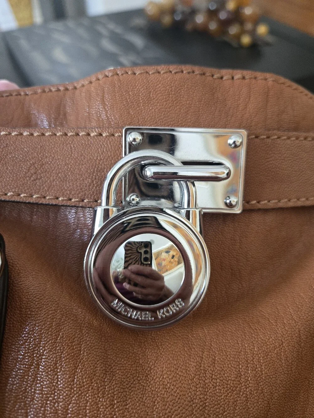 EUC MICHAEL Michael Kors Hamilton Large Soft Leather Satchel/Tote